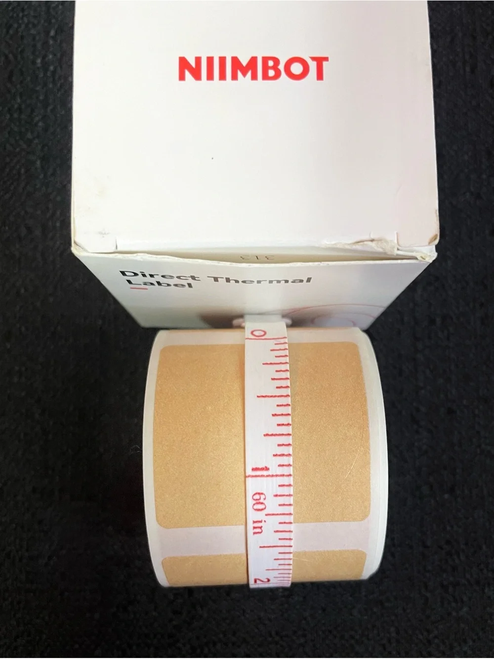NIIMBOT Direct Thermal Labels 1 Roll 34*34-205 Kraft Brown 1 3/8